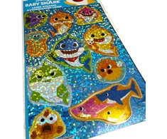Holografinis lipdukų rinkinys „Baby Shark Aquatic“