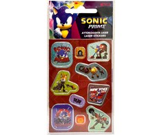 Holografinis „Sonic the Hedgehog“ lipdukų rinkinys su spindinčiais elementais
