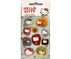 Holografinių lipdukų rinkinys „Hello Kitty Garden“