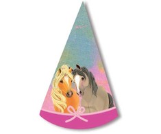 „Horses Pretty Pony“ vakarėlių kepuraitės, kūgio formos, 8 vnt.