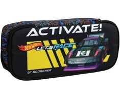 „Hot Wheels Activate“ pieštukų dėklas su dviem skyriais, 26 cm