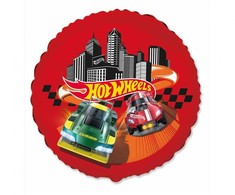 „Hot Wheels“ raudonas folijos balionas 46 cm (WP)