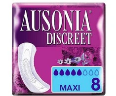 "Ausonia Discreet" higieniniai paketai "Maxi Urinary Incontinence" 8 vienetai