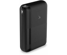 Ksix Powebank Mini 10000mAh 10W+cable USB-A USB-C Juodas