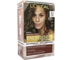 „L'Oreal EXCELLENCE NUDES“ plaukų dažai #5u-light ruda 5u