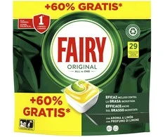 Fairy Indų ploviklis 29 kapsulės 1 litro su citrina
