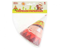 Indiška indiška vakarėlių kepurė, vakarėlių kepurė, shako 6 vnt.