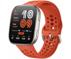 Išmanusis laikrodis Amazfit Bip 6, Kreminės spalvos su rusvu dirželiu
