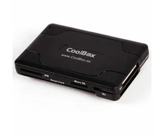 Išmanusis kortelių skaitytuvas CoolBox CRE-065 USB 2.0 Juoda