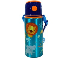 „Jungle Jungle“, gyvūnų skonio aliuminio butelis su karabinu, 600 ml