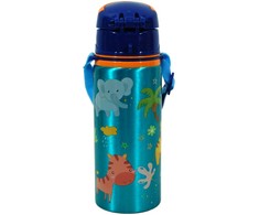 „Jungle Jungle“, gyvūnų skonio aliuminio butelis su karabinu, 600 ml