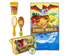 Kelioninis Vaikų tualeto reikmenų rinkinys kelionei Jurassic Park 4 Dalys Oranžinė