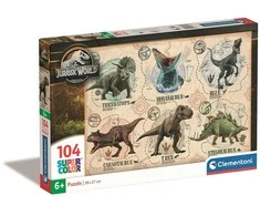 Clementoni Dėlionė 104 vnt. - Juros periodo pasaulis (Jurassic World)