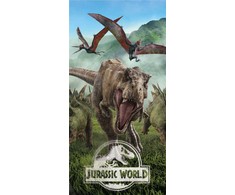 Rankšluostis Ręcznik plażowy 70x140 Park Jurajski dinozaury las 6793 Jurassic World Park bawełniany dziecięcy 6793