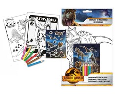 Kids Euroswan - Akcesoria licencyjne Kids Euroswan - Priedai licencyjne Rinkinio spalvinimo puslapiai - Juros periodo pasaulis
