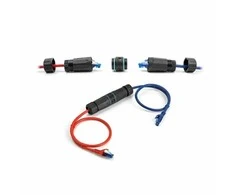 Delock kabelio jungtis RJ45 lizdas RJ45 lizdas Cat.6A atsparus vandeniui