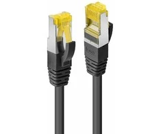 Tinklo Kabelis - LINDY RJ-45 S/FTP LSZH Tinklo Kabelis, Cat.6A Jungtis, Cat.7 Raw, 2 m, Juodas, 10 vnt.