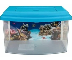 Akvariumas su dangčiu Aquarium 1 Georplast 22x16x14cm/3L plastikinis
