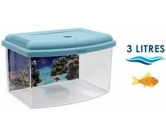 Akvariumas su dangčiu Aquarium 1 Georplast 22x16x14cm/3L plastikinis
