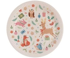 Riethmuller Europe Winter Woodland paptallerkner 23 cm