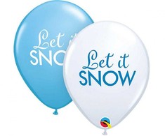 GoDan Balloon QL 11" su Simply Let It Snow spauda, 6 vnt.