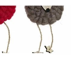 Kalėdų papuošalai DKD Home Decor Poliesteris Medžio Šiaurės elnias (3 pcs) (8 x 3 x 26 cm)