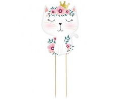 Katė Mieguista torto dekoracija 26 cm