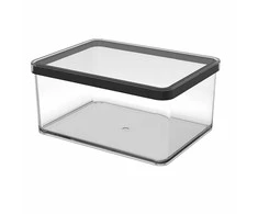 rotho Gyvūnų Maisto Indas - LOFT 2,25L Patvarus Technopolimeras Skaidrus/Juodas
