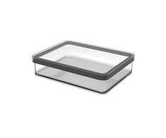 rotho Gyvūnų Skanėstų Dėžutė - LOFT 1L Skaidri/Juoda
