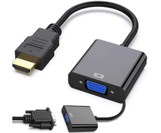 Adapteris HDMI į VGA, juodas