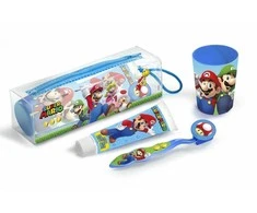 rinkinys Cartoon Toiletry Bag Super Mario Oral Dantų pasta Toothbrush Cup