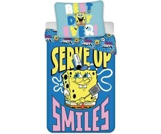 Kempiniuko patalynės komplektas „SpongeBob Serve Up“ 140–200 cm, 70–90 cm