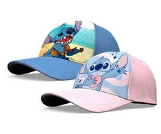 Kids Euroswan Kepurė su snapeliu poliester 100% 52/54cm 2 wzory Stitch D07151MC Kids Euroswan mix cena za 1 vnt