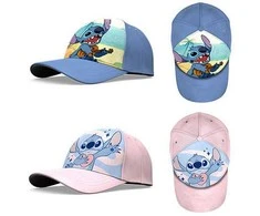 Kids Euroswan Kepurė su snapeliu poliester 100% 52/54cm 2 wzory Stitch D07151MC Kids Euroswan mix cena za 1 vnt