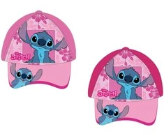 Kepurė Disney Lilo ir Stitch vaikiška beisbolo kepuraitė su saldžiai rožine spalva, 52-54 cm