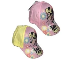Kepurė Disney Minnie geltona kūdikio beisbolo kepuraitė 48-50 cm