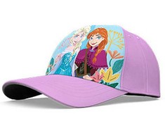 Kepurė „Disney“ vaikiška beisbolo kepuraitė „Frozen“ su violetinėmis gėlėmis, 52 cm