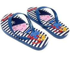 Kepurė Peppa Pig Pirate vaikiškos šlepetės, šlepetės 24-29