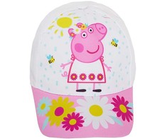Kepurė Peppa Pig vaikiška beisbolo kepuraitė su gėlėmis (52 cm)