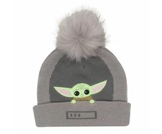 Kepurė Skrybėlė The Mandalorian Grogu In The Crib Beanie Pilka