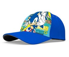 Kepurė Sonic the Hedgehog auksiniai žiedai Sonic the Hedgehog vaikiška beisbolo kepuraitė 54 cm