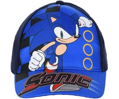 Kepurė Sonic the Hedgehog mėlyna vaikiška beisbolo kepuraitė 52 cm