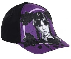 Kepurė Trečiadienio „Dark Vibes“ juoda vaikiška beisbolo kepuraitė 52 cm