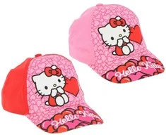 Kepurė Vaikiška beisbolo kepuraitė „Hello Kitty Hearts“ 52–54 cm