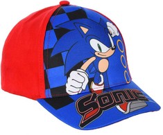 Kepurė Vaikiška beisbolo kepuraitė „Sonic the Hedgehog“ (54 cm) – raudona