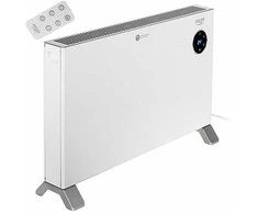 Adler konvekcinis ventiliatoriaus šildytuvas LCD su nuotolinio valdymo pulteliu | Konvekcinis šildytuvas | 2000 W | Galios lygių skaičius 3 | Baltas | IPX24