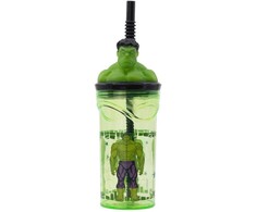 STOR „Avengers Hulk 3D Cup“ su šiaudais 360 ml