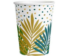 „Key West Leaf“ popieriniai puodeliai, 8 vnt., po 250 ml