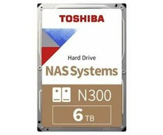 TOSHIBA N300 NAS kietasis diskas 6 TB SATA 3,5 colio 7200 aps./min. 256 MB masinis