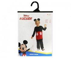Kostiumas vaikams Mickey Mouse Classic 2 Dalys Juoda S